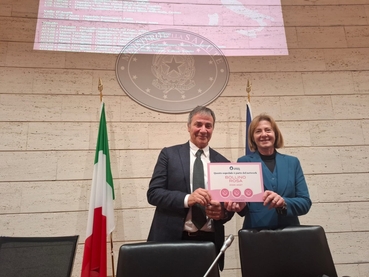 Il Santa Rosa di Viterbo ottiene tre Bollini rosa dalla Fondazione Onda