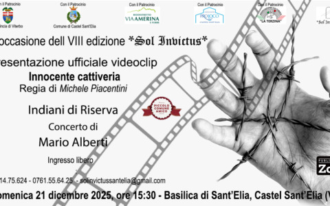 A Castel Sant’Elia il concerto di Mario Alberti “Indiani di Riserva” per Sol Invictus 2025