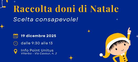 L’Università degli Studi della Tuscia promuove una raccolta di giocattoli per i bambini del Santa Rosa