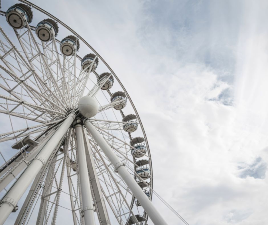 Inaugurazione a Viterbo della ruota panoramica, con giro gratuito per la prima ora