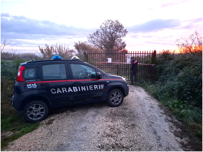 Scoperta e sequestro di una discarica abusiva di 3.000 metri quadrati